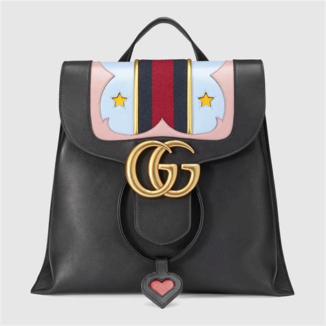 marmont gucci bianca|Gucci Marmont leather backpack.